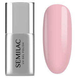 Baza Semilac Fiber Base Pink Milk z włóknami nylonowymi