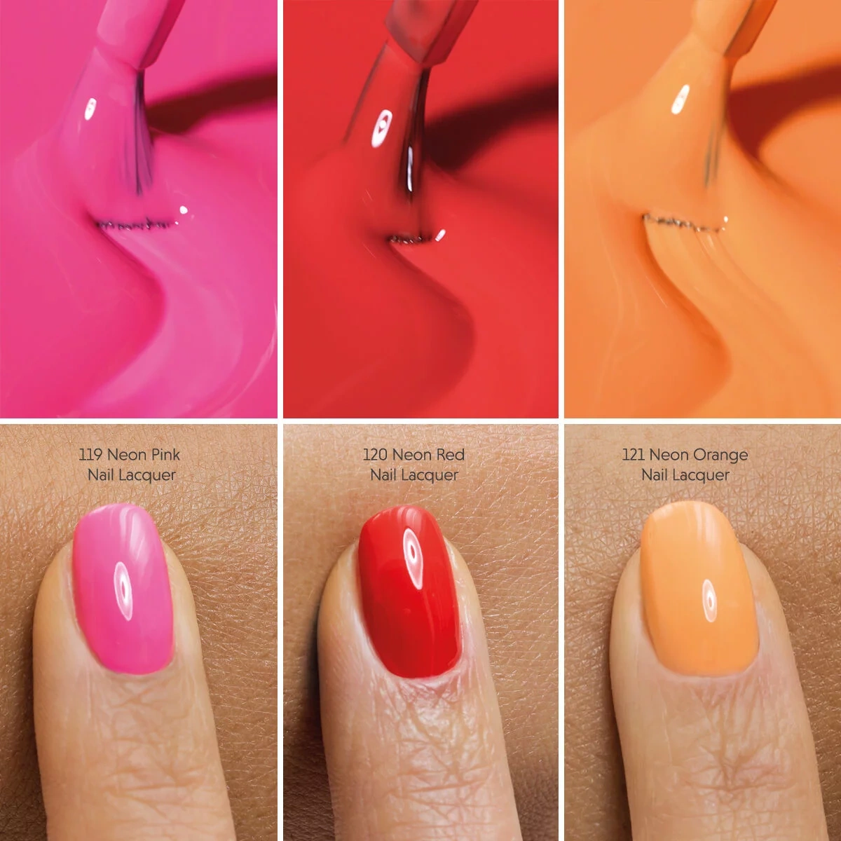 Neonowy różowy klasyczny lakier do paznokci Semilac Nail Lacquer 119 Neon Pink - obrazek 4