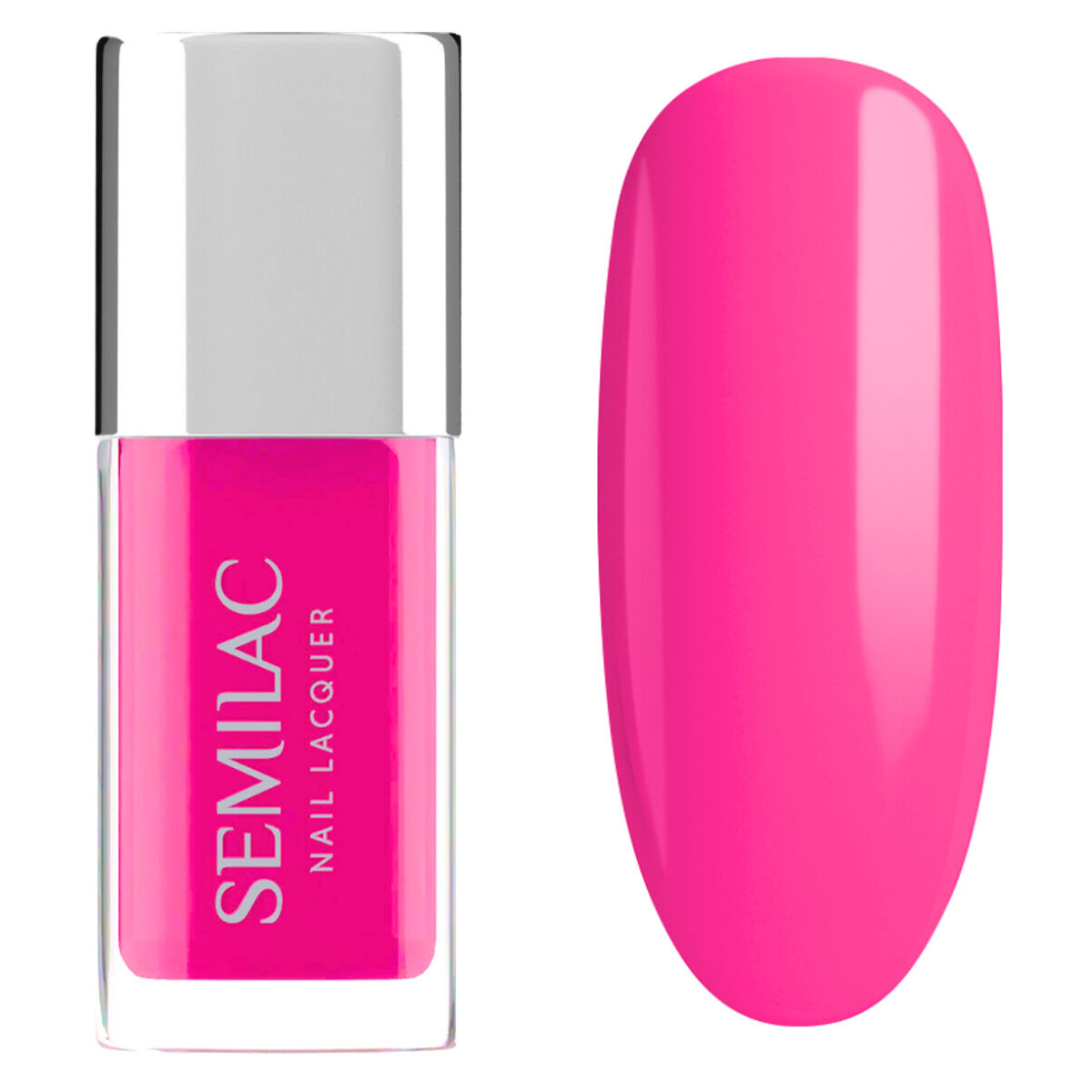 Neonowy różowy lakier Semilac Nail Lacquer 119