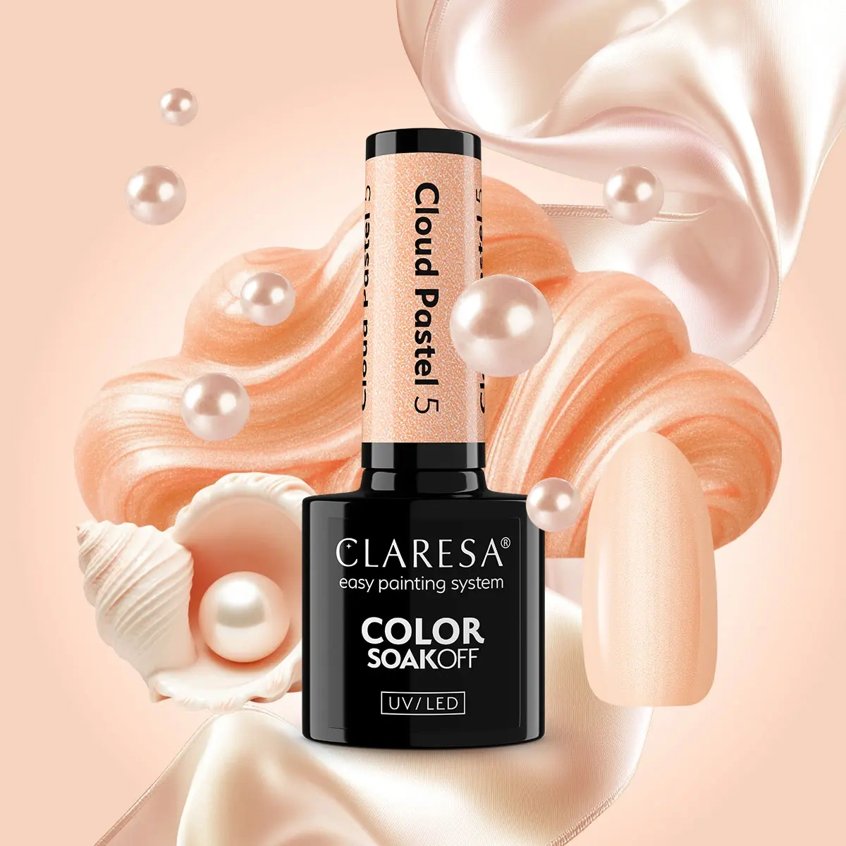 pastelowy lakier hybrydowy cloud nails