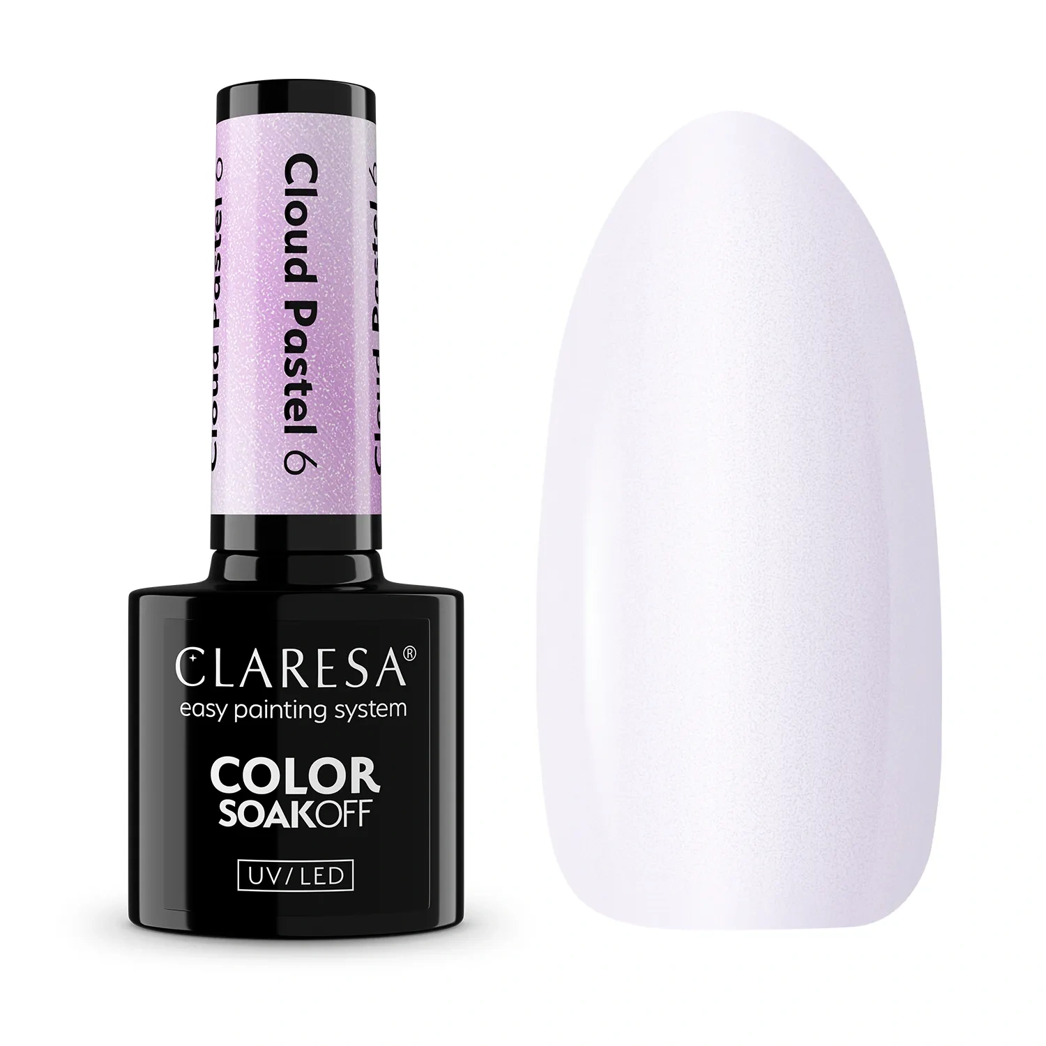 Pastelowy fioletowy lakier Claresa Cloud Pastel 6