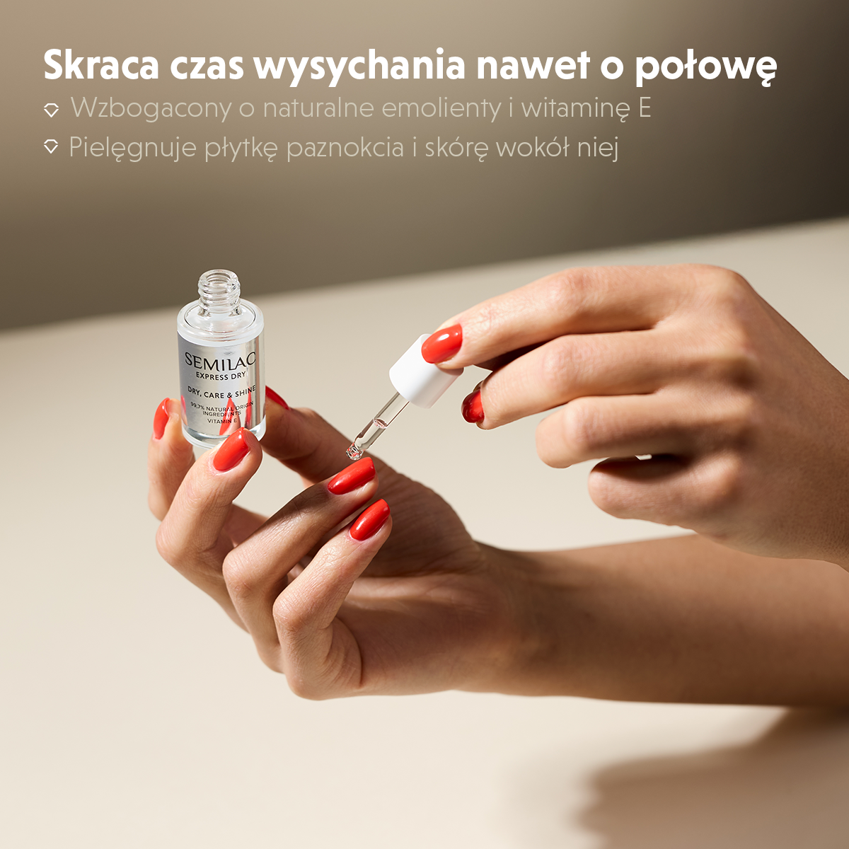 Preparat przyspieszający wysychanie lakieru do paznokci Semilac Express Dry - obrazek 10