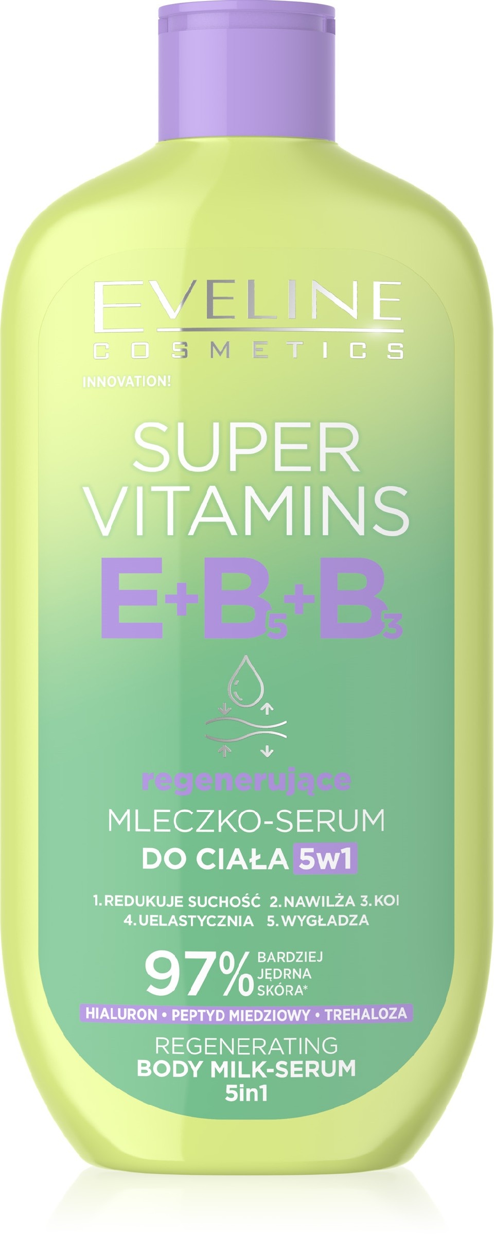 mleczko serum do ciała z kwasem hialuronowym Eveline