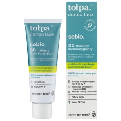 Matujący krem BB na trądzik SPF 30 Tołpa Dermo Face Sebio