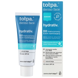 Hialuronowy krem BB SPF 30 Tołpa Dermo Face Hydrativ Natural Beige