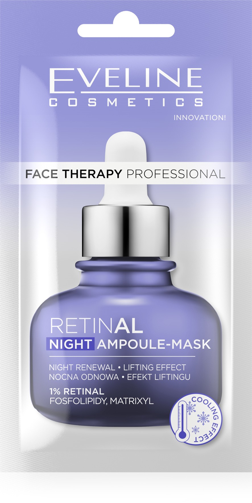 maska z retinalem na zmarszczki Eveline Face Therapy Professional Retinal