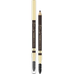 Pudrowa kredka do brwi ze szczoteczką Eveline Brow & Go! 03 Dark Brown