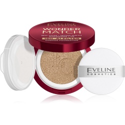 Kryjący podkład cushion z niacynamidem i kwasem hialuronowym Eveline Wonder Match 02W Vanilla