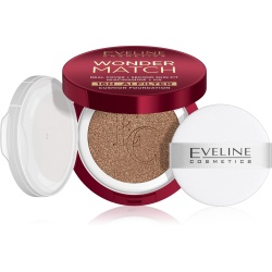 Kryjący podkład cushion z niacynamidem i kwasem hialuronowym Eveline Wonder Match 04W Beige