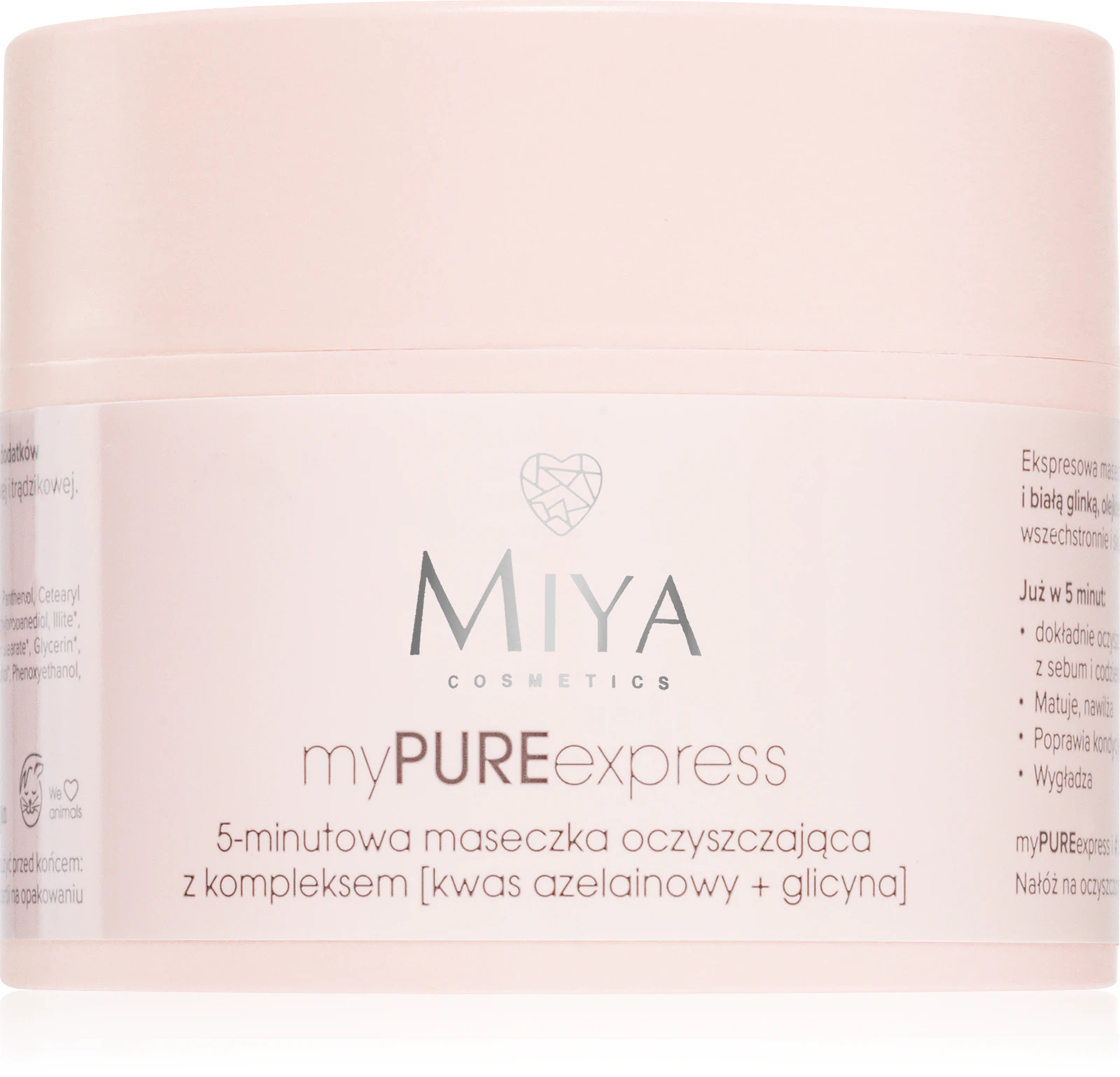 maseczka na zaskórniki z kwasem azelainowym Miya myPUREexpress