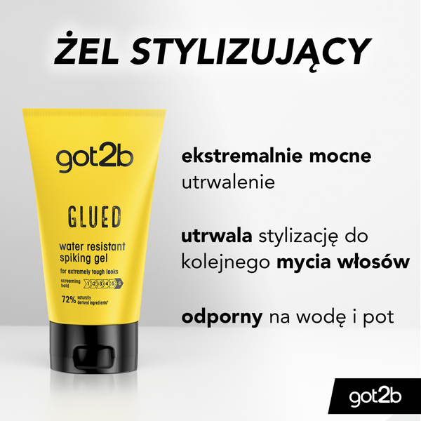 mocny żel do włosów odporny na wiatr