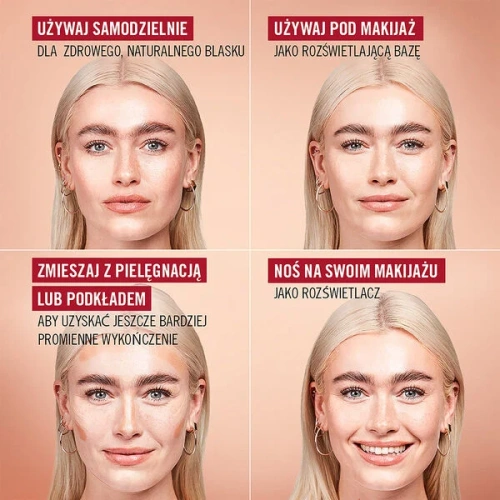 rozświetlacz w płynie do całej twarzy
