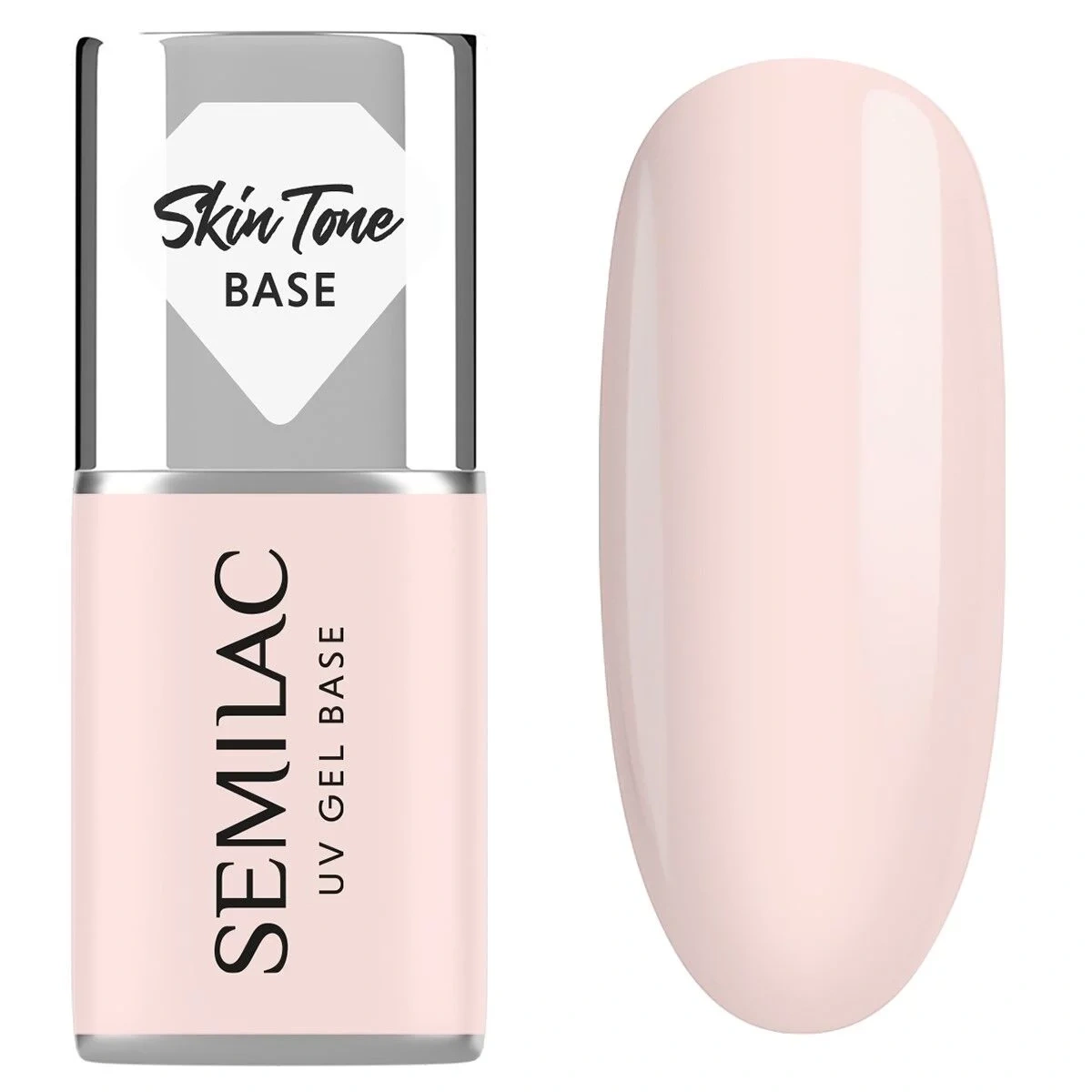 Beżowa baza hybrydowa Semilac Rose Beige