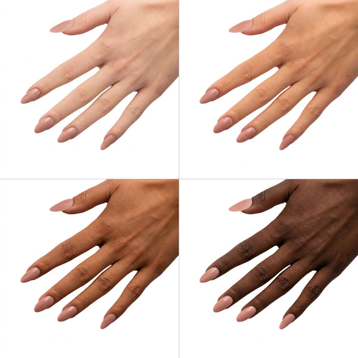 lakier hybrydowy Peach Beige naturalny manicure