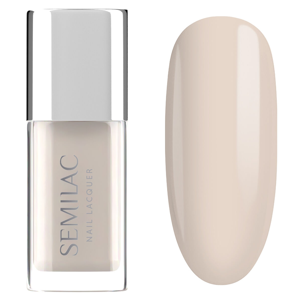 Beżowy lakier do paznokci Semilac Cream Supreme bez lampy UV