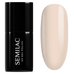Beżowy lakier Semilac Just Nude mani no mani i French manicure