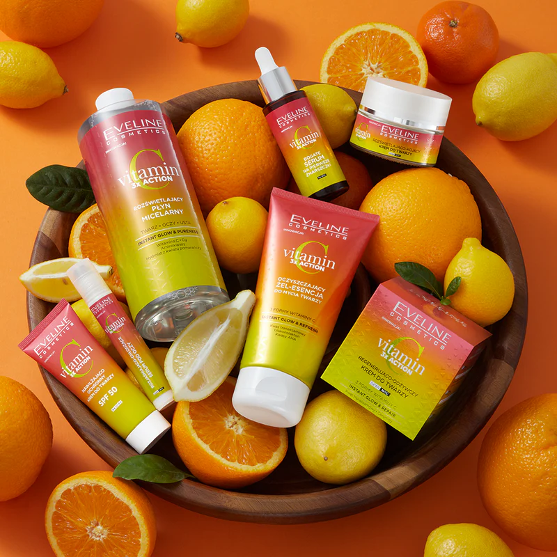 Eveline Vitamin C 3xAction płyn micelarny do szarej cery