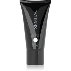 Biały akrylożel Semilac White Cream french budowa paznokci