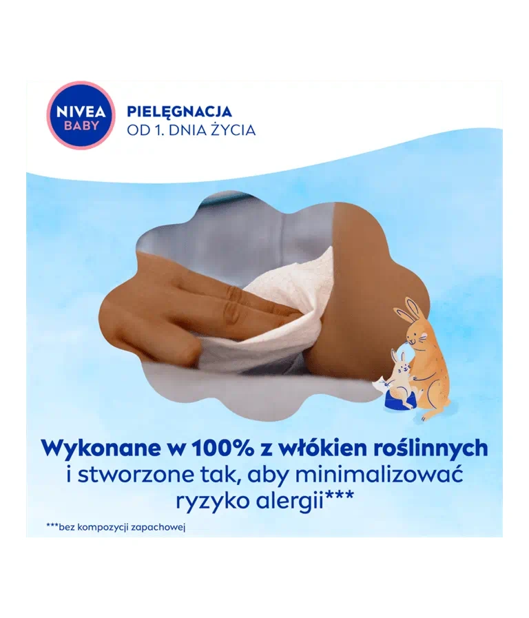Biodegradowalne chusteczki oczyszczające dla dzieci Nivea Baby Toddies - obrazek 4