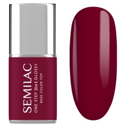 Ciemny malinowo-fioletowy lakier hybrydowy do paznokci Semilac Dark Raspberry