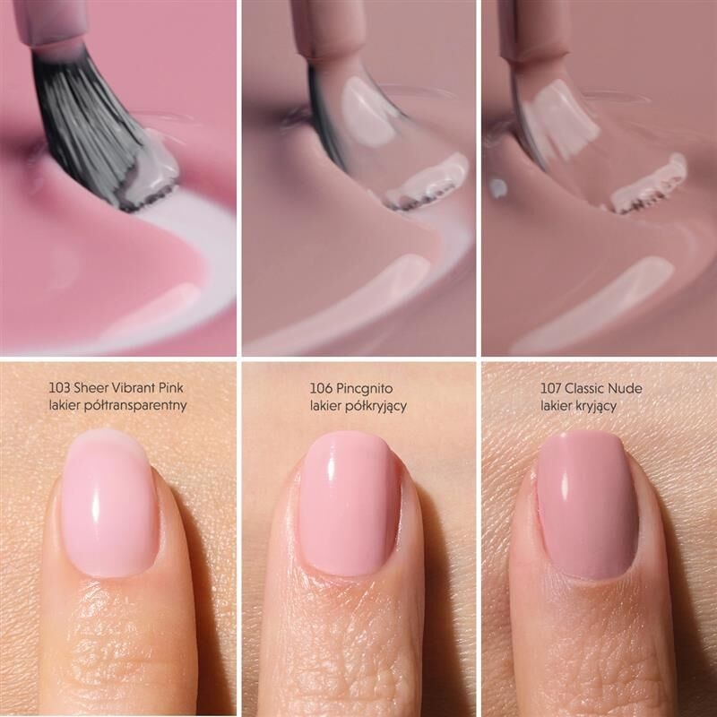 Semilac Nail Lacquer 107 Classic Nude klasyczny lakier do paznokci