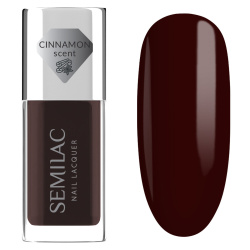 Burgundowy lakier do paznokci Semilac Wine Red elegancki manicure