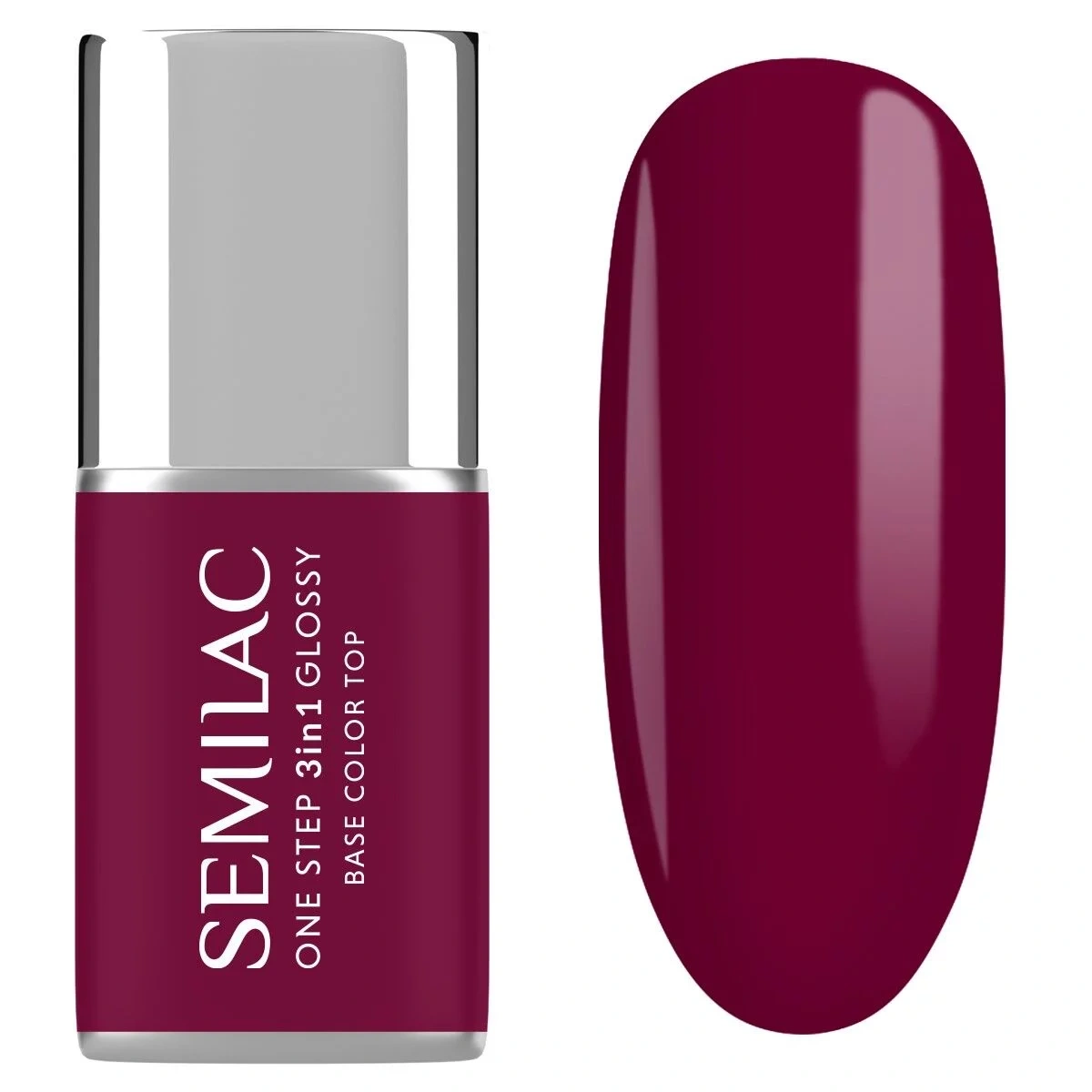 Burgundowy lakier Semilac One Step Plum Wine 3w1