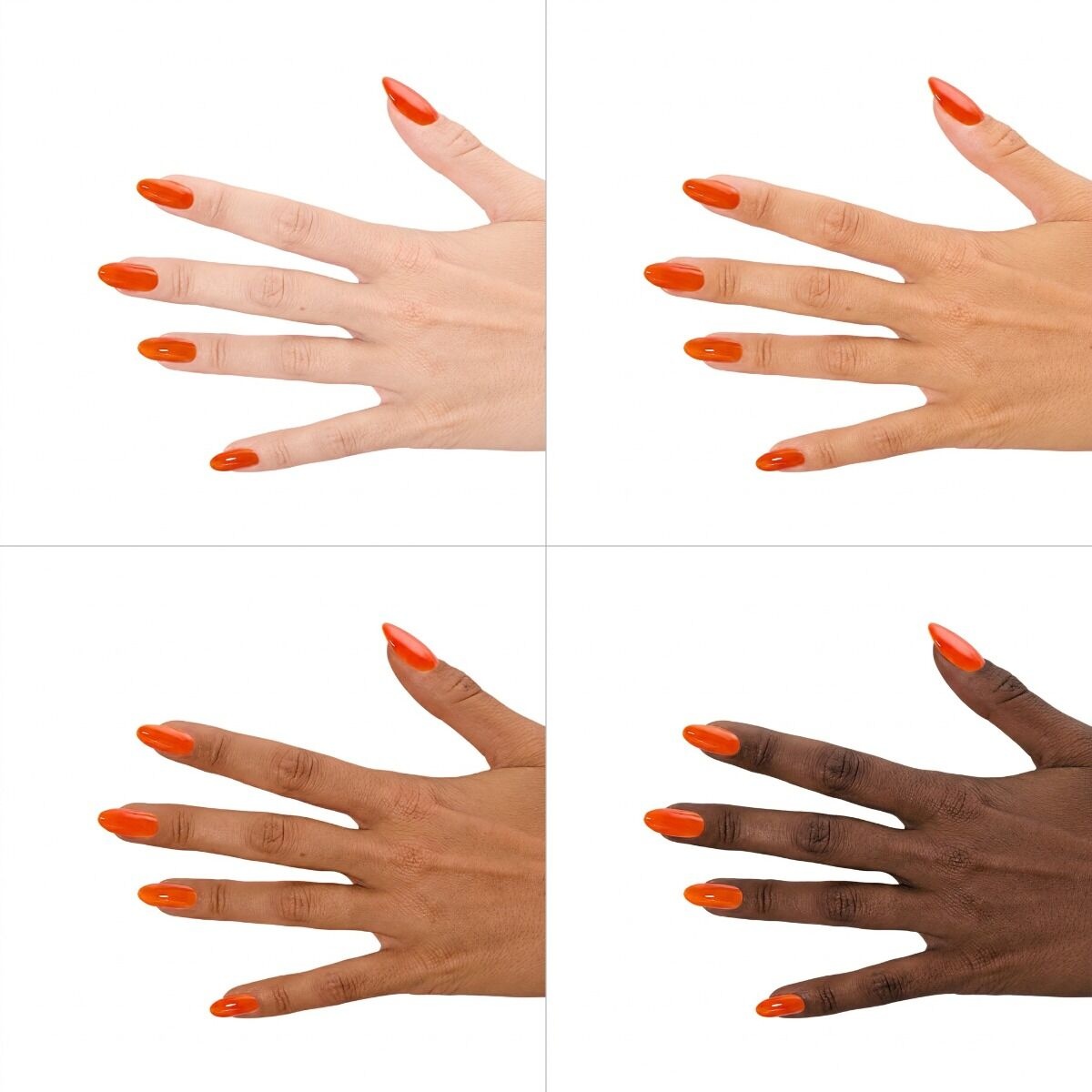 miodowy lakier hybrydowy efekt amber nails