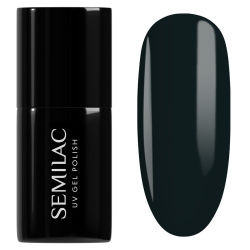Ciemnozielony lakier Semilac Jelly Green z efektem Glass Nails