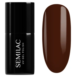 Czekoladowy lakier Semilac Hot Chocolate trend mocha mousse i latte nails