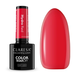 Malinowa czerwień Claresa Hydro Red szklany efekt glass