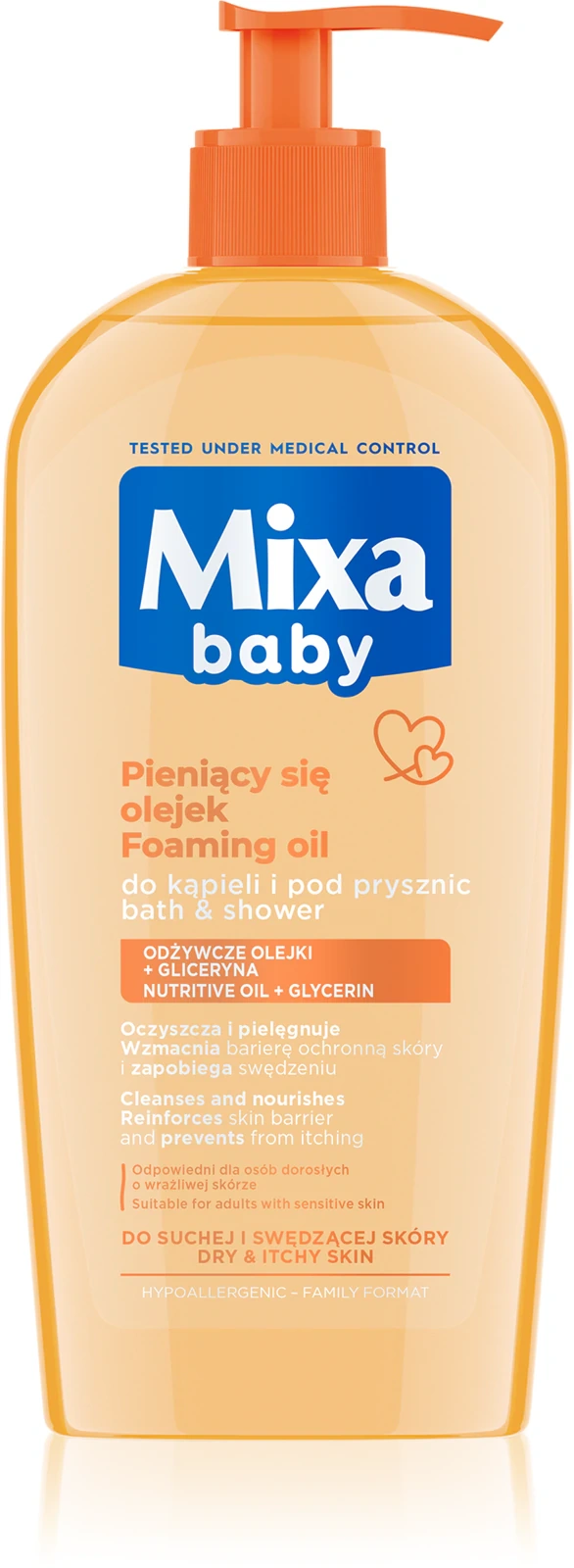 Płyn Mixa Baby z olejkiem dla wrażliwej skóry dziecka