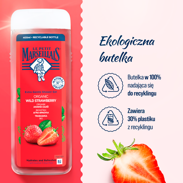żel pod prysznic z organicznymi składnikami