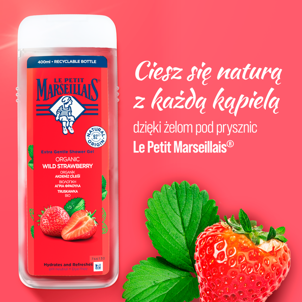 żel do ciała o zapachu truskawki