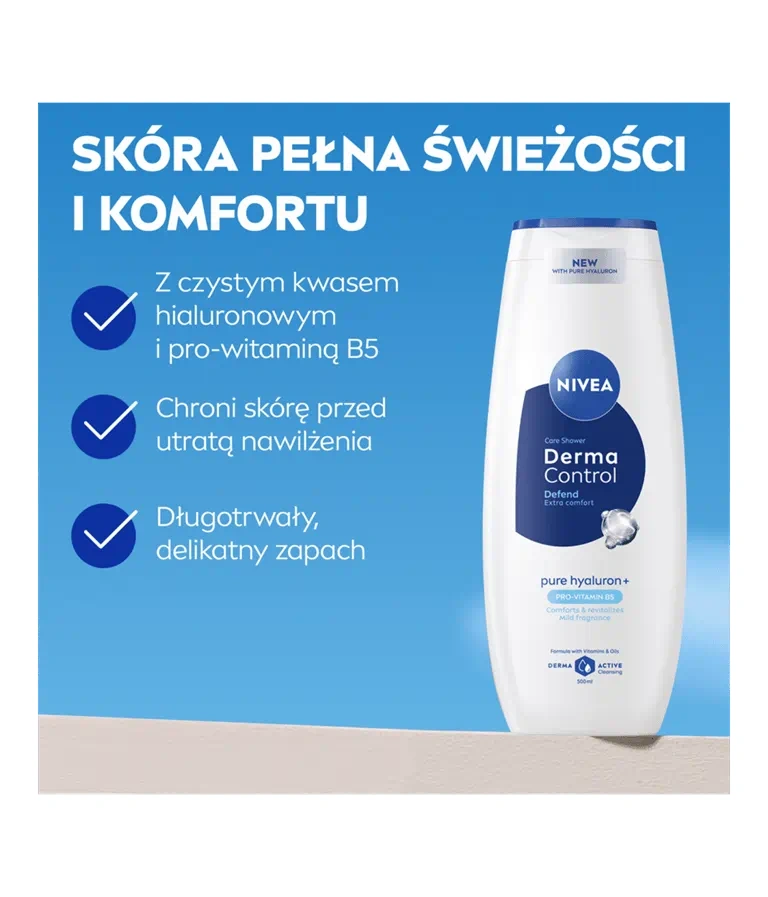pielęgnujący żel pod prysznic Nivea Derma