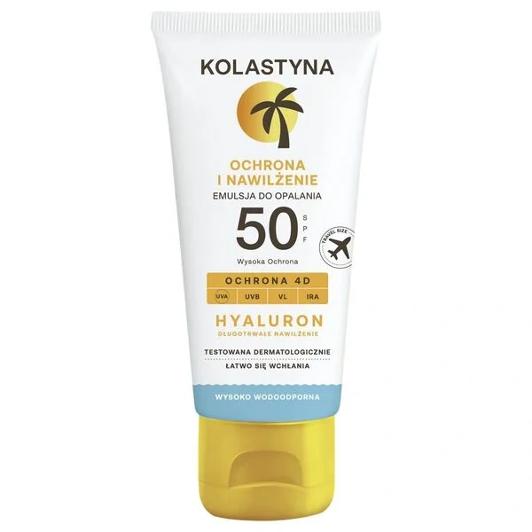 wodoodporna emulsja SPF50 z kwasem hialuronowym