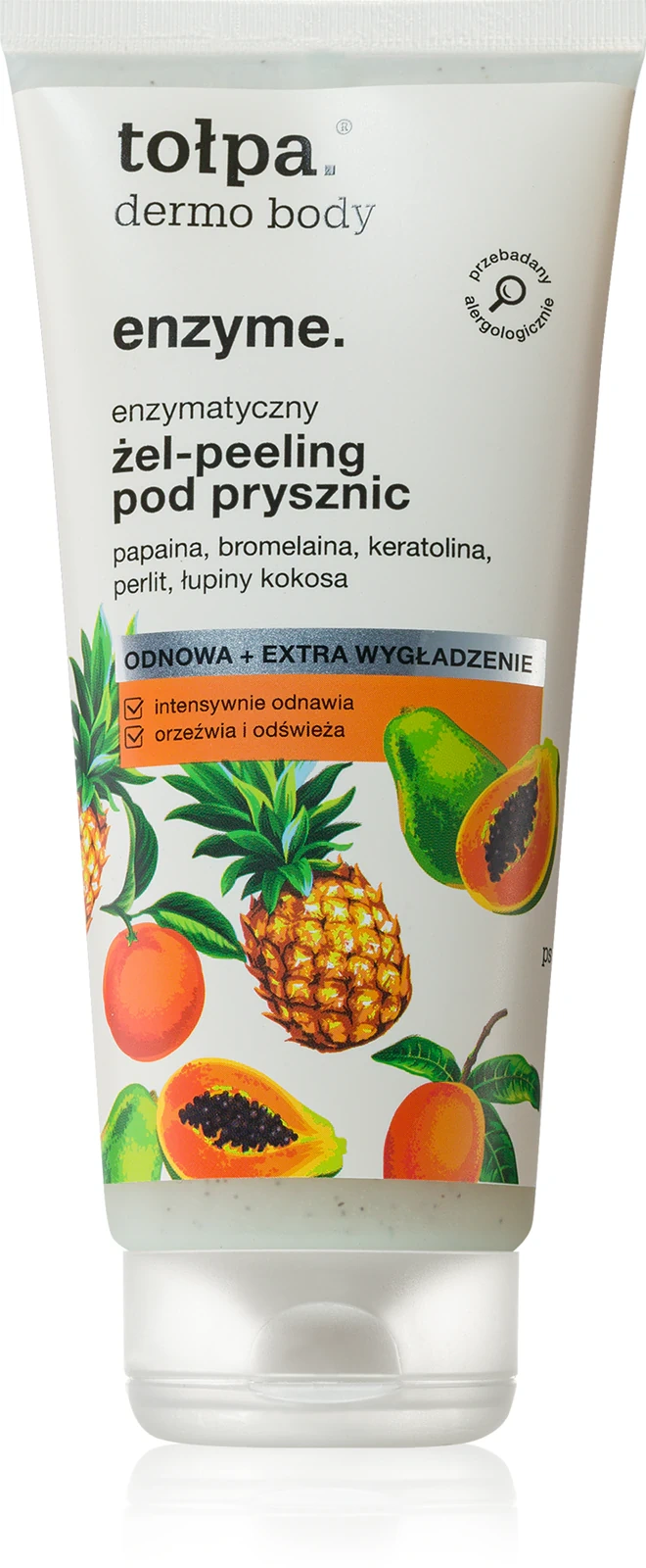 peelingujący żel pod prysznic z enzymami
