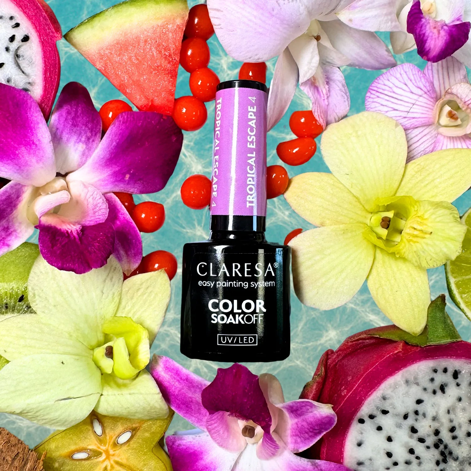 fioletowy lakier hybrydowy pastelowy manicure