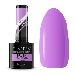 Fioletowy żel Claresa Brush Easy Gel do przedłużania paznokci