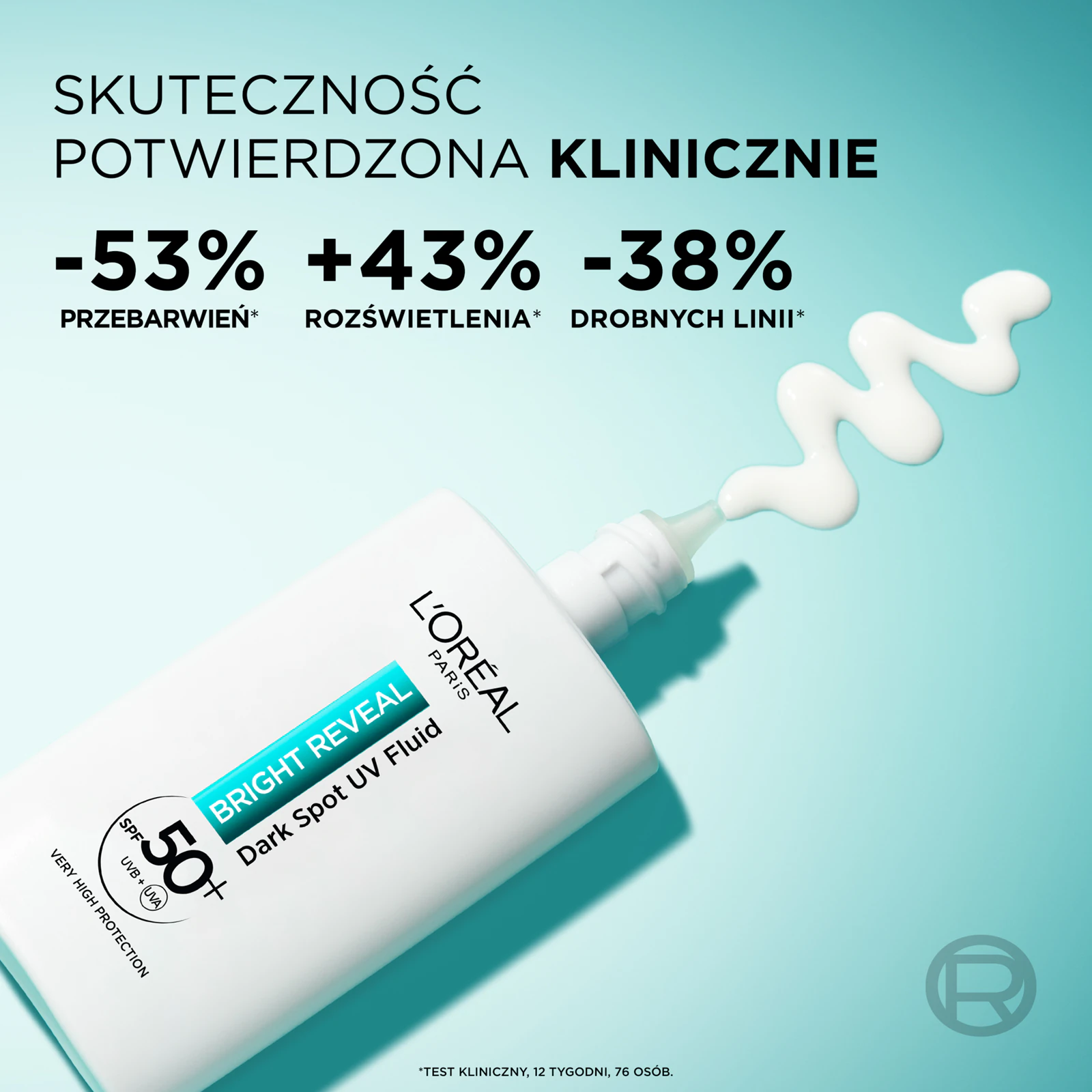 Loreal Bright Reveal fluid SPF50+ na przebarwienia