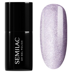 Lawendowy lakier Semilac Lilac Gloss szklista magnetyczna tafla