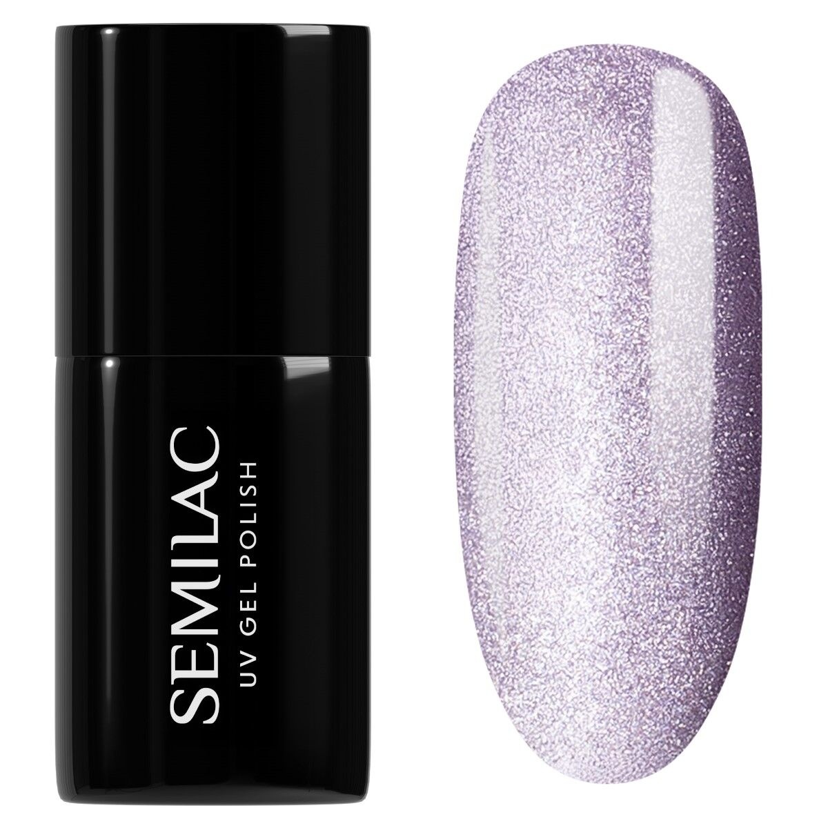 Lawendowy lakier Semilac Lilac Gloss szklista magnetyczna tafla