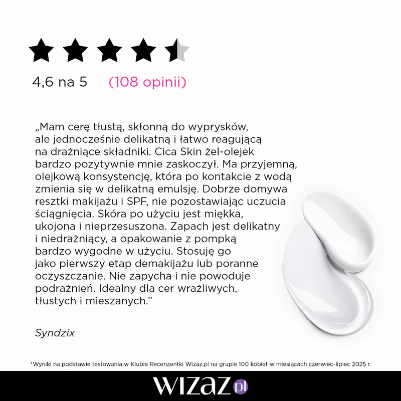 kojący żel do mycia twarzy z CICA