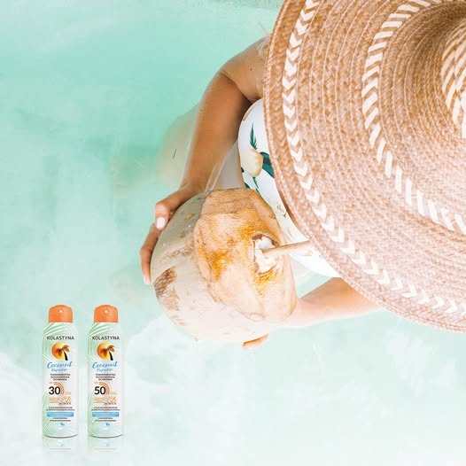 Kokosowa sucha mgiełka ochronna do opalania SPF50 Kolastyna Coconut Paradise - obrazek 6
