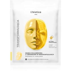 maska kolagenowa z ceramidami L’Biotica na przesuszenie