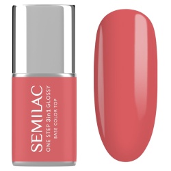 Koralowy lakier Semilac One Step Coral Pink 3w1
