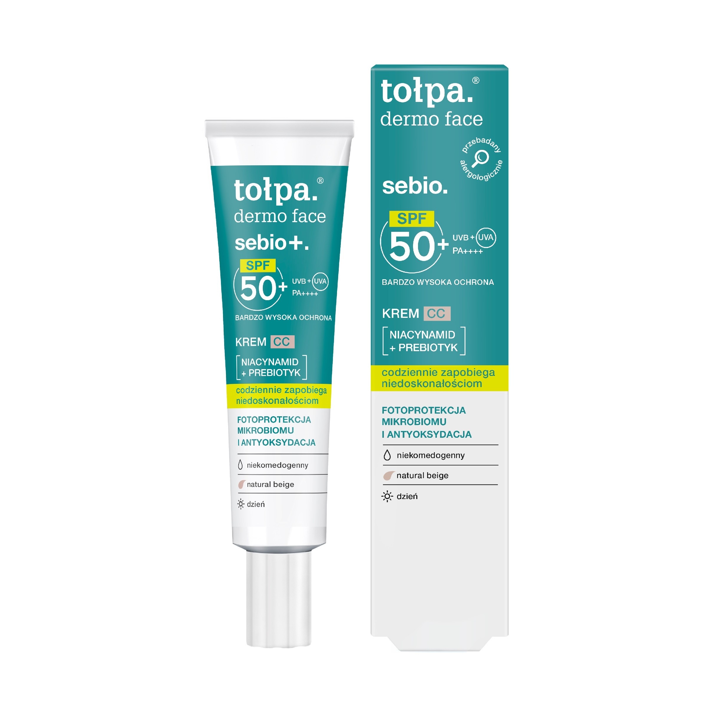 krem CC tołpa SPF50 do cery trądzikowej