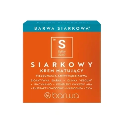 krem siarkowy Barwa do cery tłustej z zaskórnikami