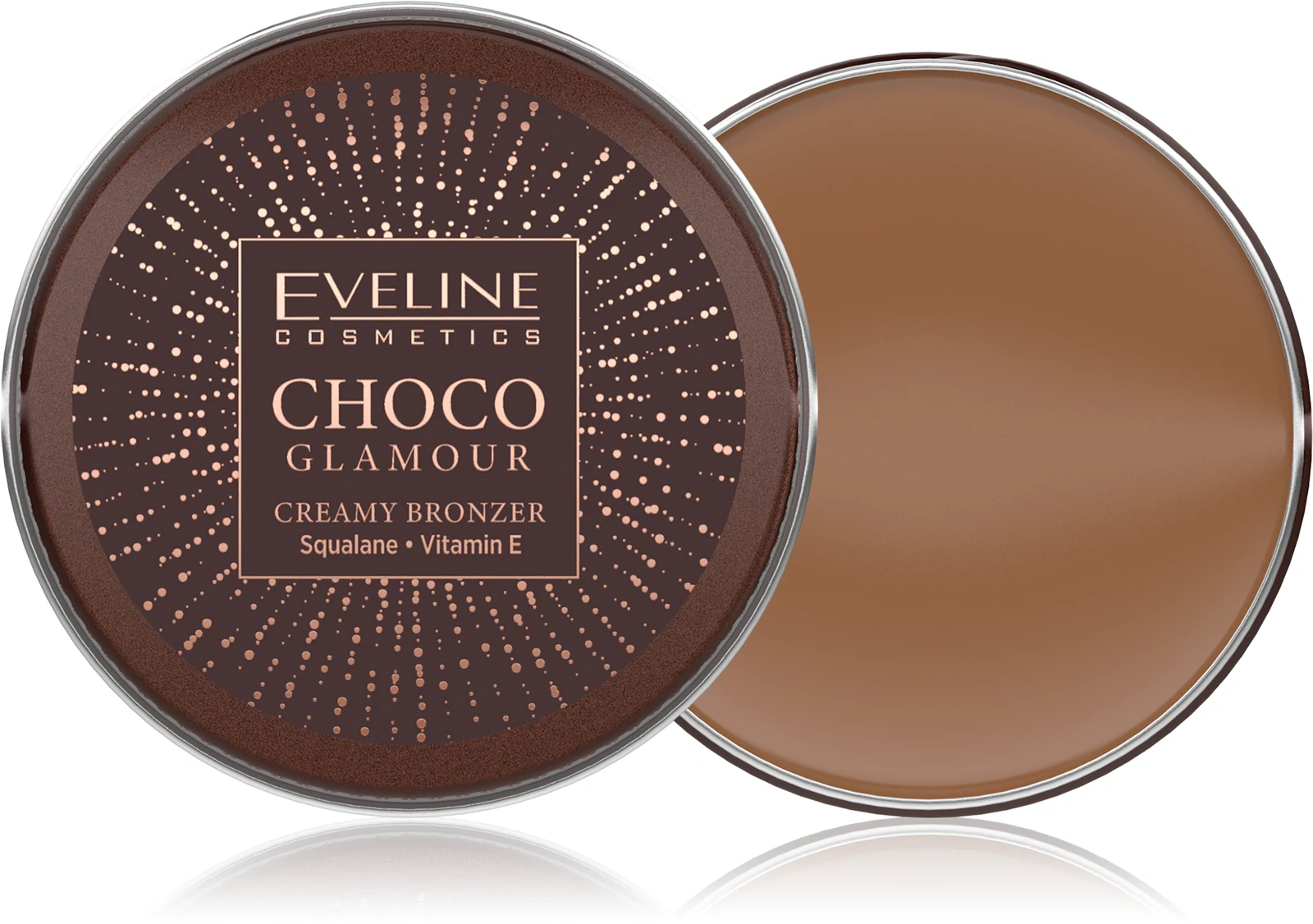 kremowy bronzer do konturowania twarzy Eveline Choco Glamour