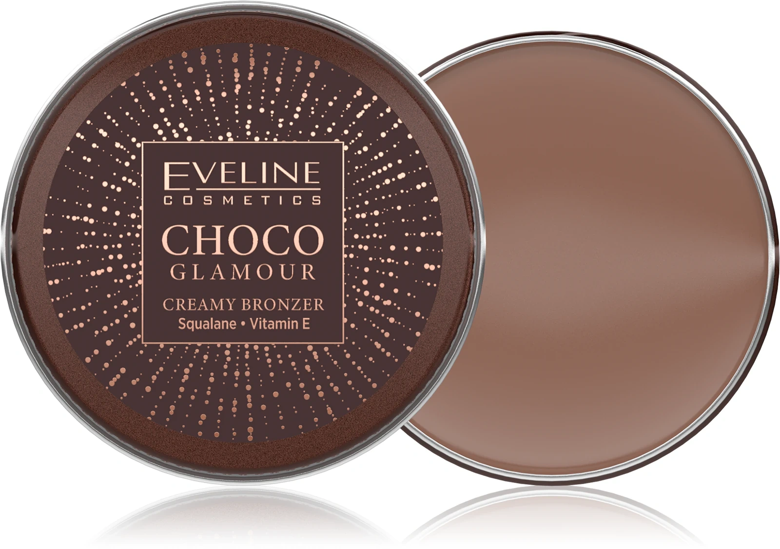 bronzer w kremie do modelowania twarzy Eveline Choco Glamour